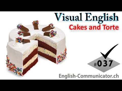 #037 Visual English Language Learning Practical Vocabulary Cakes and Torte Part 2